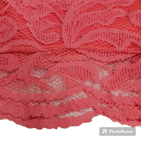 Show Me Your MuMu Sienna Lace Shorts Coral - Picture 7 of 8